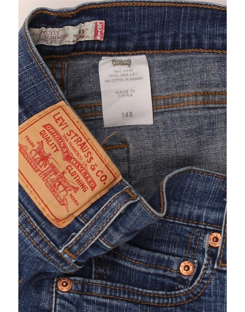 LEVI'S Womens 512 High Rise Bootcut Jeans Size 14 Large W32 L29 Blue Vintage Levi's and Second-Hand Levi's from Messina Hembry 