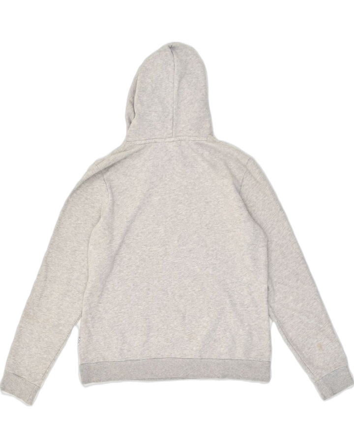 PUMA Womens Graphic Hoodie Jumper UK 14 Large  Grey Cotton | Vintage Puma | Thrift | Second-Hand Puma | Used Clothing | Messina Hembry 