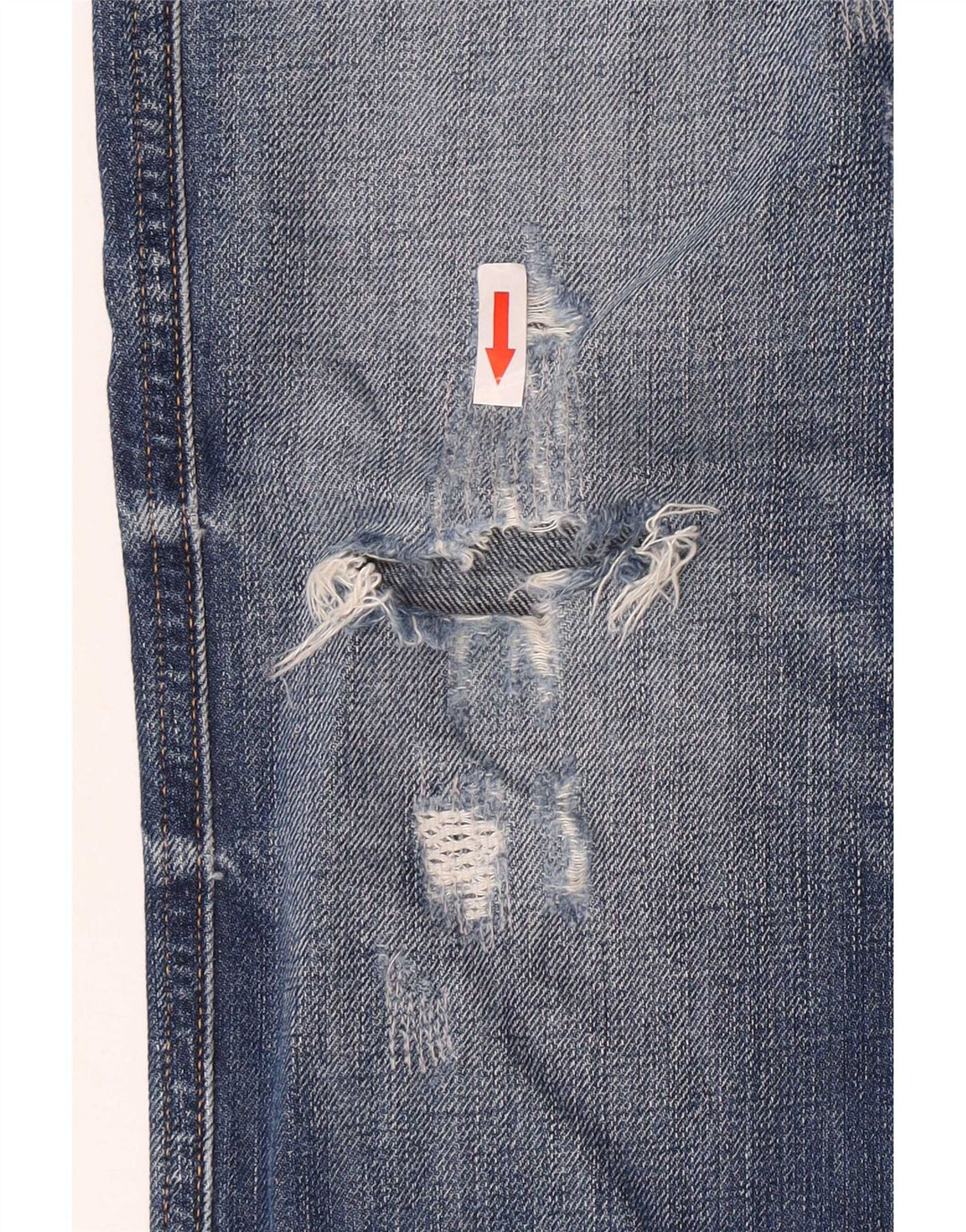 Replay Mens Anbass Distressed Slim Jeans W34 L33 Blue