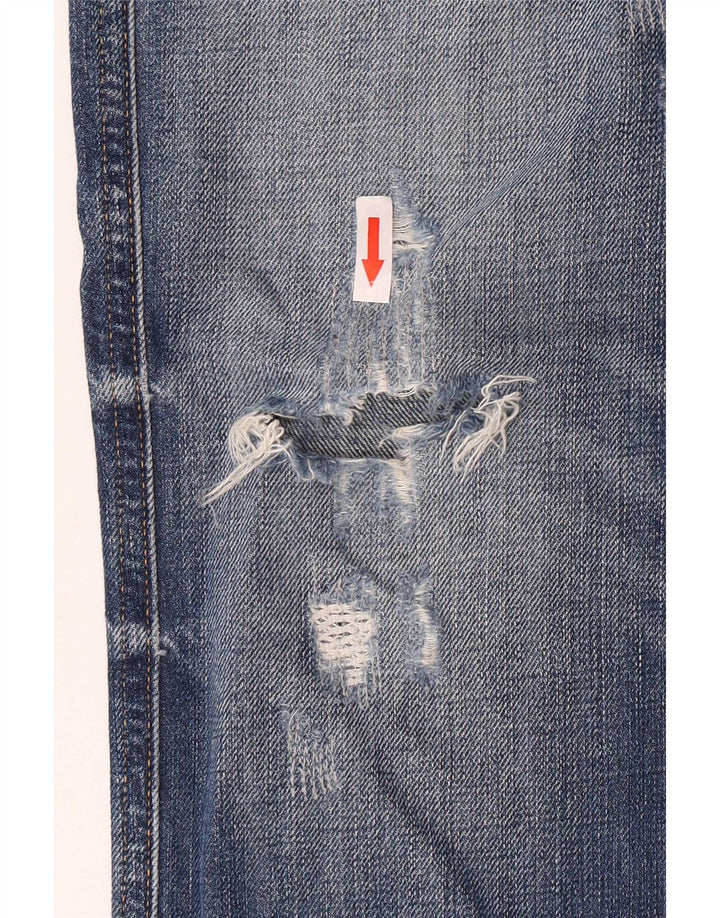 Replay Mens Anbass Distressed Slim Jeans W34 L33 Blue