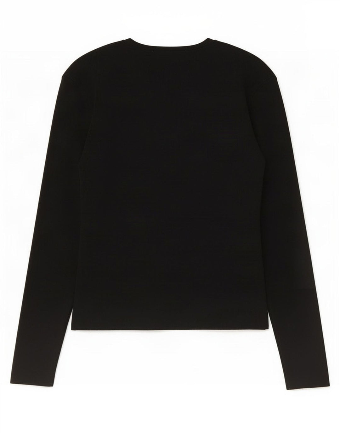 Zara Womens Top Long Sleeve UK 14 Large Black Nylon