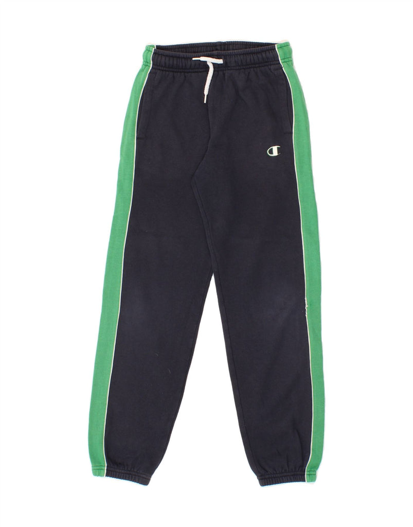 CHAMPION Boys Tracksuit Trousers Joggers 11-12 Years Medium  Navy Blue Vintage Champion and Second-Hand Champion from Messina Hembry 
