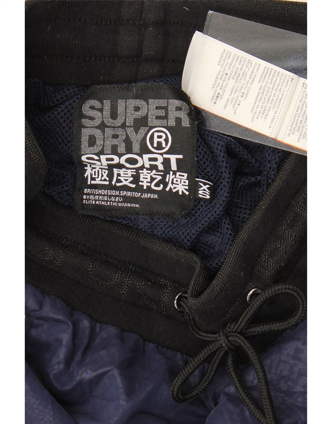 SUPERDRY Womens Tracksuit Trousers Joggers UK 6 XS  Navy Blue Animal Print