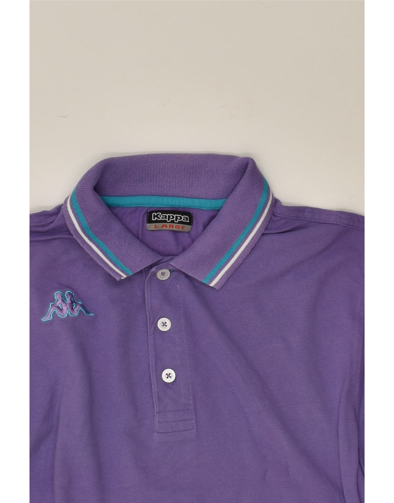 KAPPA Mens Polo Shirt Large Purple | Vintage Kappa | Thrift | Second-Hand Kappa | Used Clothing | Messina Hembry 