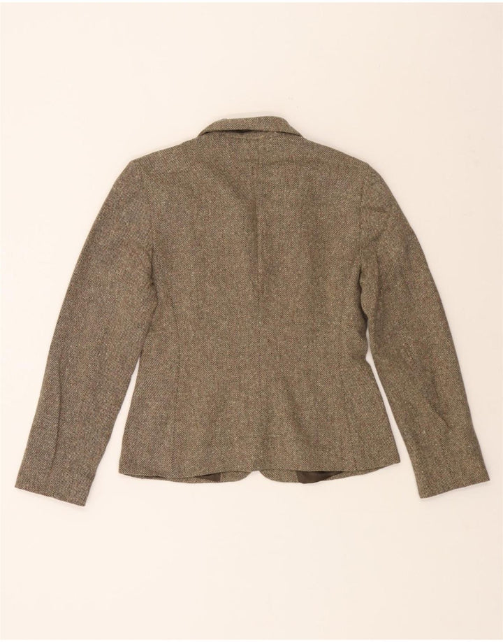 BENETTON Womens 3 Button Blazer Jacket IT 42 Medium Brown Wool Vintage Benetton and Second-Hand Benetton from Messina Hembry 