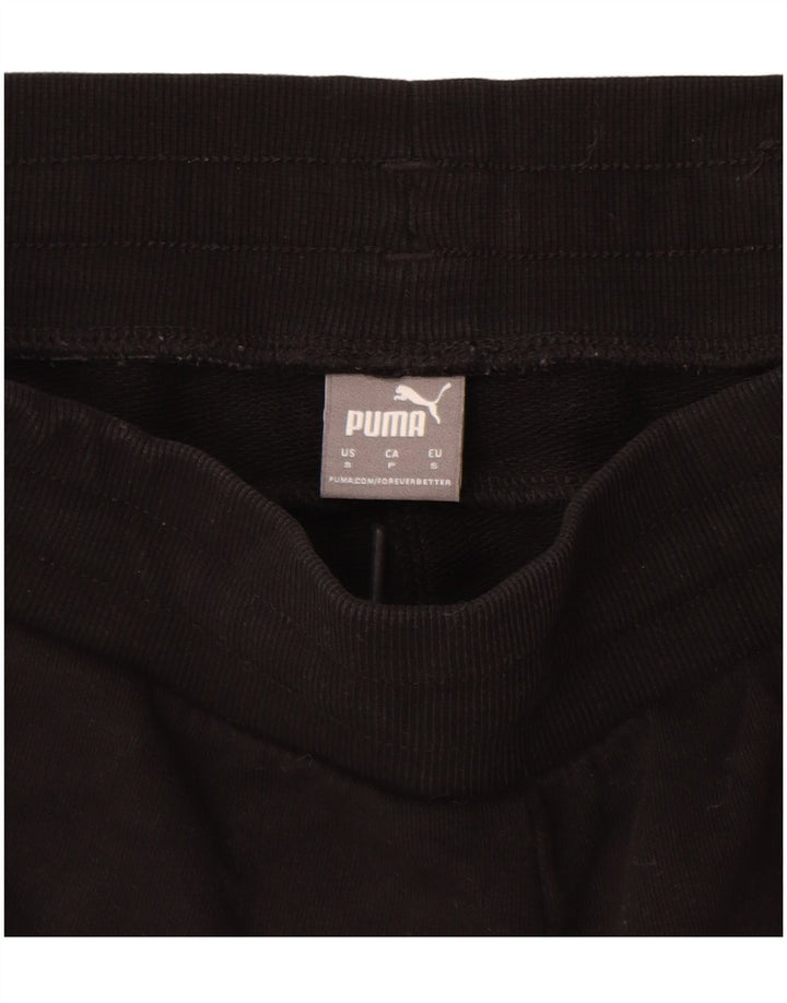 Puma Womens Sport Shorts UK 8 Small  Black Cotton