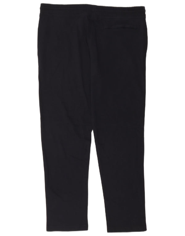 Marks & Spencer Womens Tracksuit Trousers UK 18 XL  Navy Blue Cotton