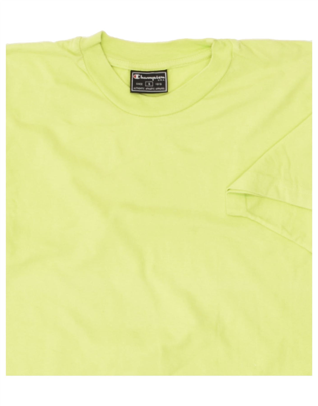 CHAMPION Womens T-Shirt Top UK 10 Small Green Cotton | Vintage Champion | Thrift | Second-Hand Champion | Used Clothing | Messina Hembry 