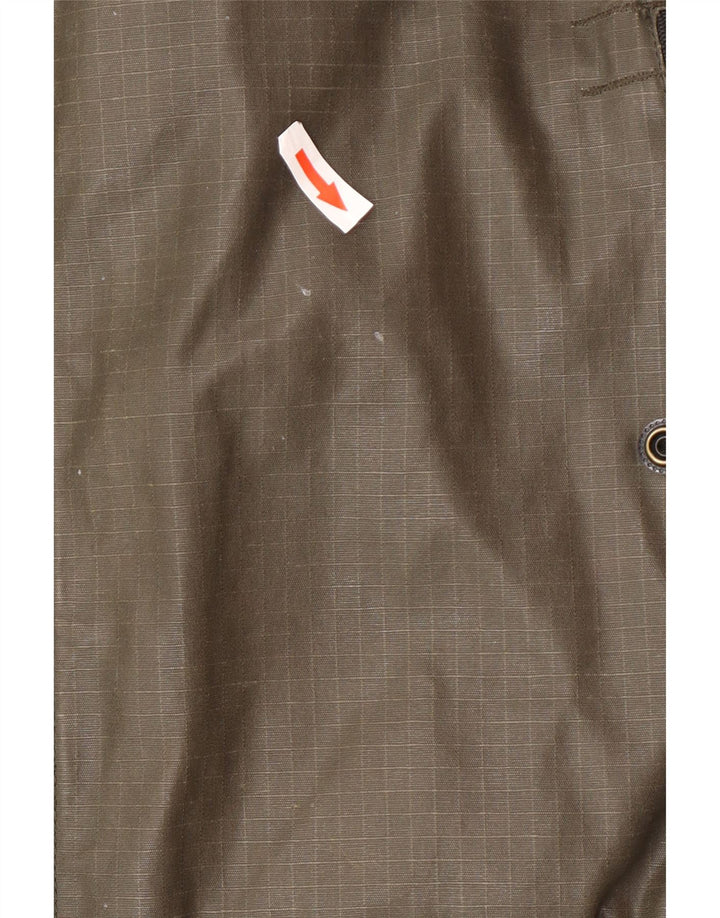 Superdry Mens Bomber Jacket UK 40 Large Khaki Cotton