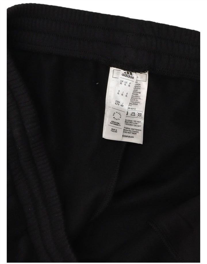 Adidas Mens Tracksuit Trousers Joggers XL  Black Cotton