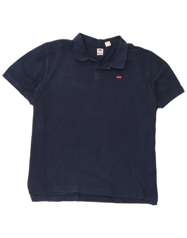 Levi's Mens Standard Polo Shirt 4XL Navy Blue Cotton