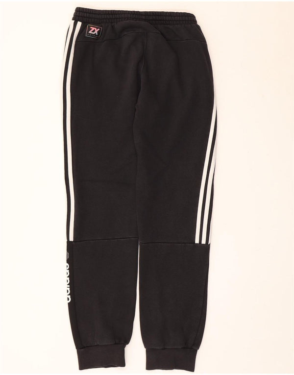 Adidas Mens Graphic Tracksuit Trousers Joggers Small  Black Cotton