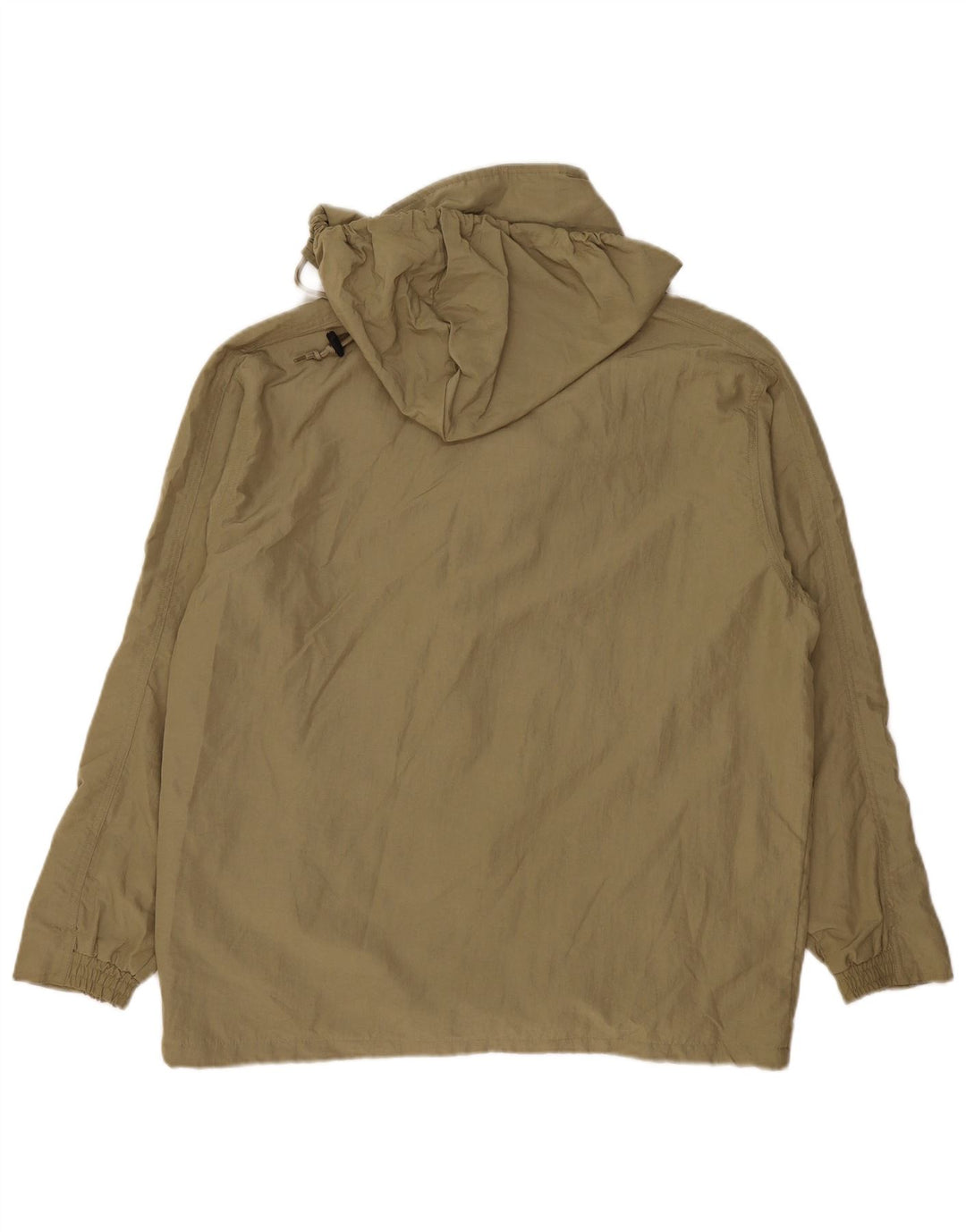 Diadora Mens Hooded Rain Jacket UK 36 Small Khaki Polyamide