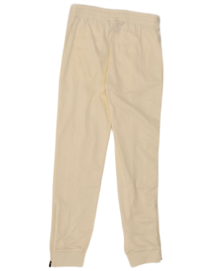 Kappa Mens Graphic Tracksuit Trousers Joggers XS  Off White Polyester
