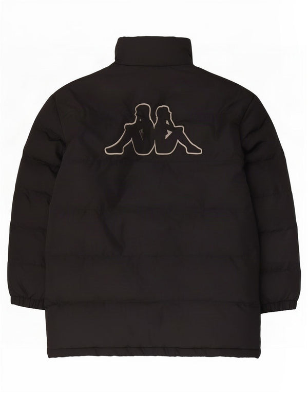 Kappa Boys Graphic Padded Jacket 13-14 Years 2XL Black Polyester