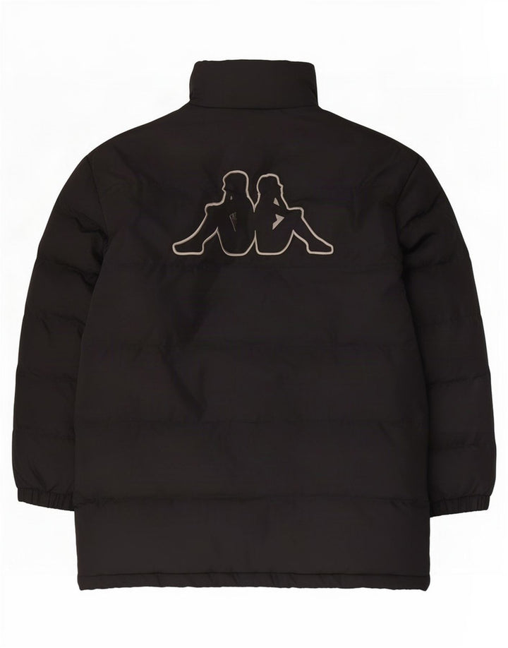 Kappa Boys Graphic Padded Jacket 13-14 Years 2XL Black Polyester
