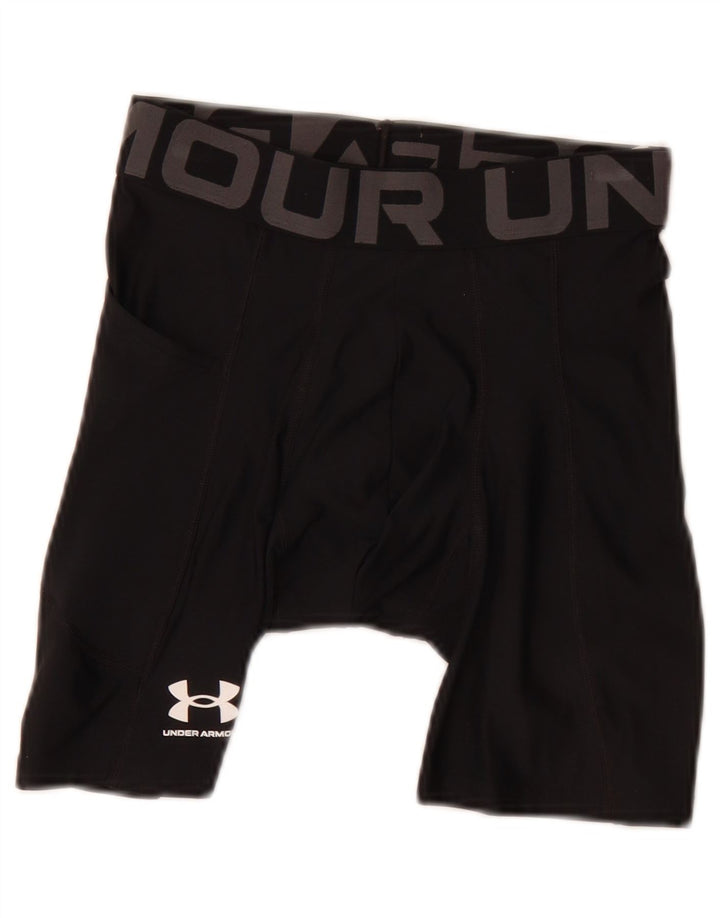 Under Armour Mens Cycling Graphic Sport Shorts Small Black Polyester