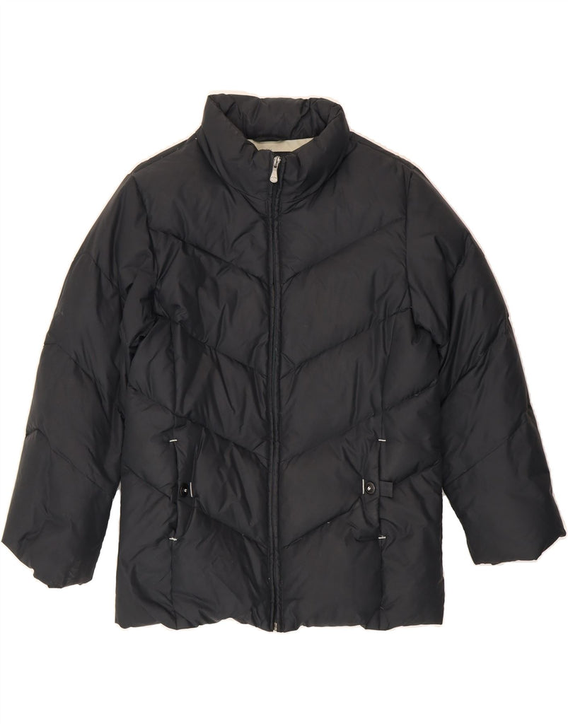 CHAMPION Boys Padded Jacket 13-14 Years Black Vintage Champion and Second-Hand Champion from Messina Hembry 