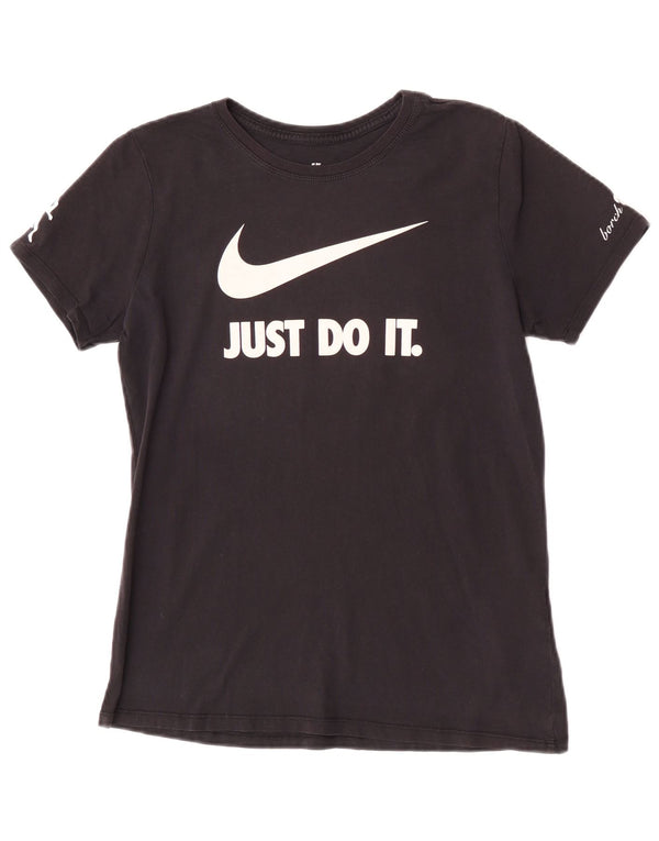 Nike Mens Athletic Cut Graphic T-Shirt Top Medium Black Cotton