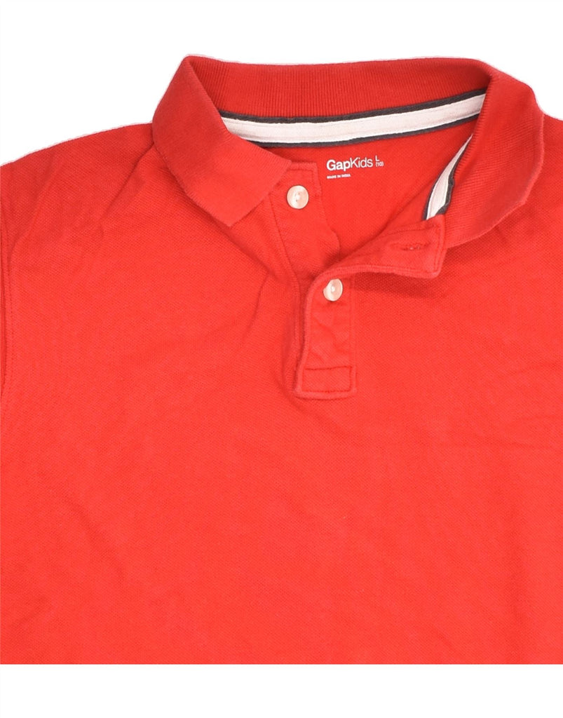 GAP Boys Polo Shirt 9-10 Years Large Red Cotton | Vintage Gap | Thrift | Second-Hand Gap | Used Clothing | Messina Hembry 