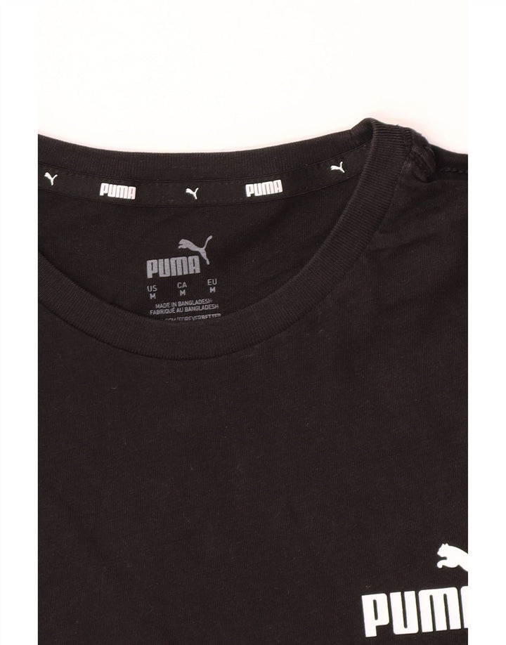 Puma Mens T-Shirt Top Medium Black