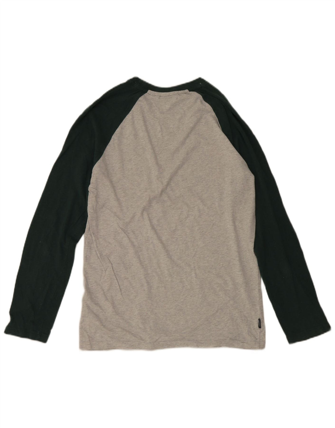 Superdry Mens Top Long Sleeve Medium Grey Colourblock Cotton