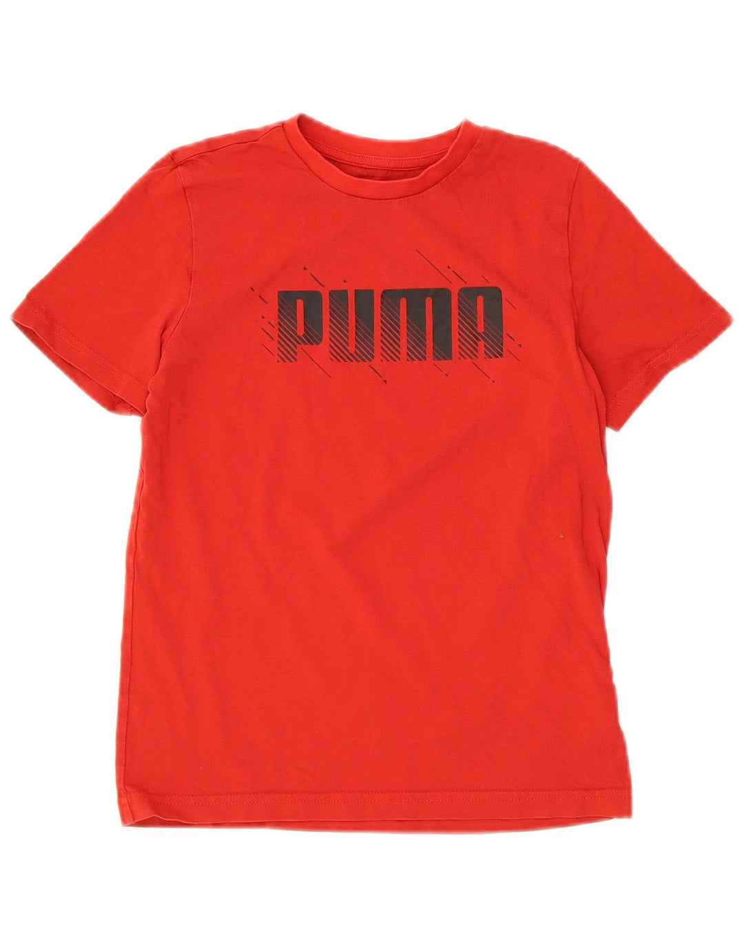 Puma Boys Graphic T-Shirt Top 11-12 Years Red Cotton