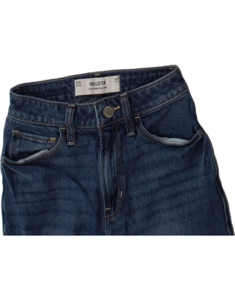 HOLLISTER Womens High Rise Wide Leg Jeans W23 L28 Blue Cotton Vintage Hollister and Second-Hand Hollister from Messina Hembry 