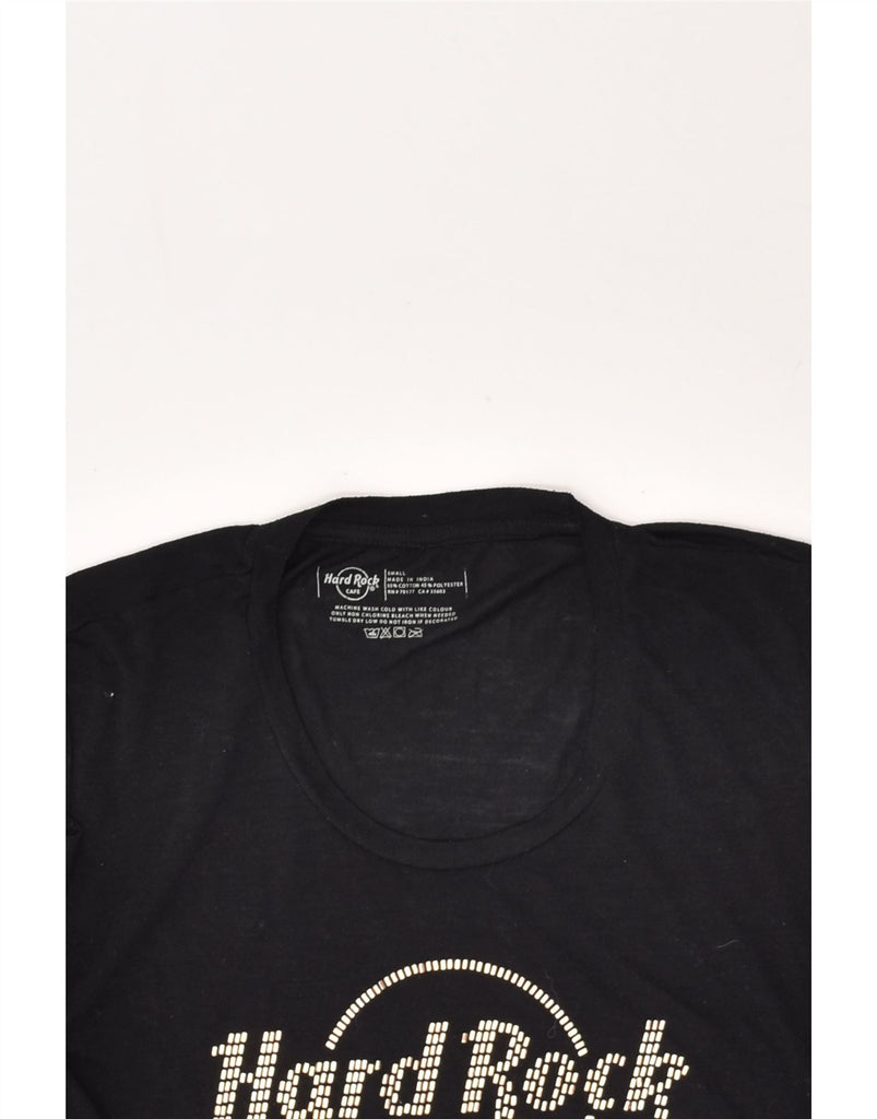 HARD ROCK CAFE Womens New Orealns Graphic T-Shirt Top UK 10 Small Black | Vintage Hard Rock Cafe | Thrift | Second-Hand Hard Rock Cafe | Used Clothing | Messina Hembry 