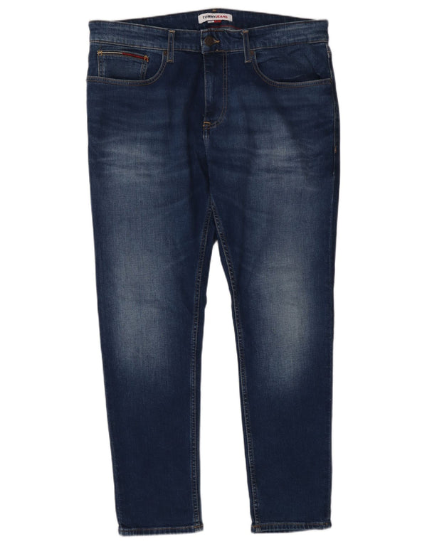 Tommy Hilfiger Mens Austin Slim Tapered Jeans W34 L30 Blue Cotton