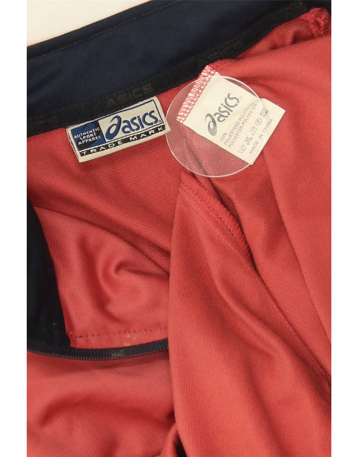 Asics Girls Tracksuit Top Jacket 13-14 Years Pink Polyester