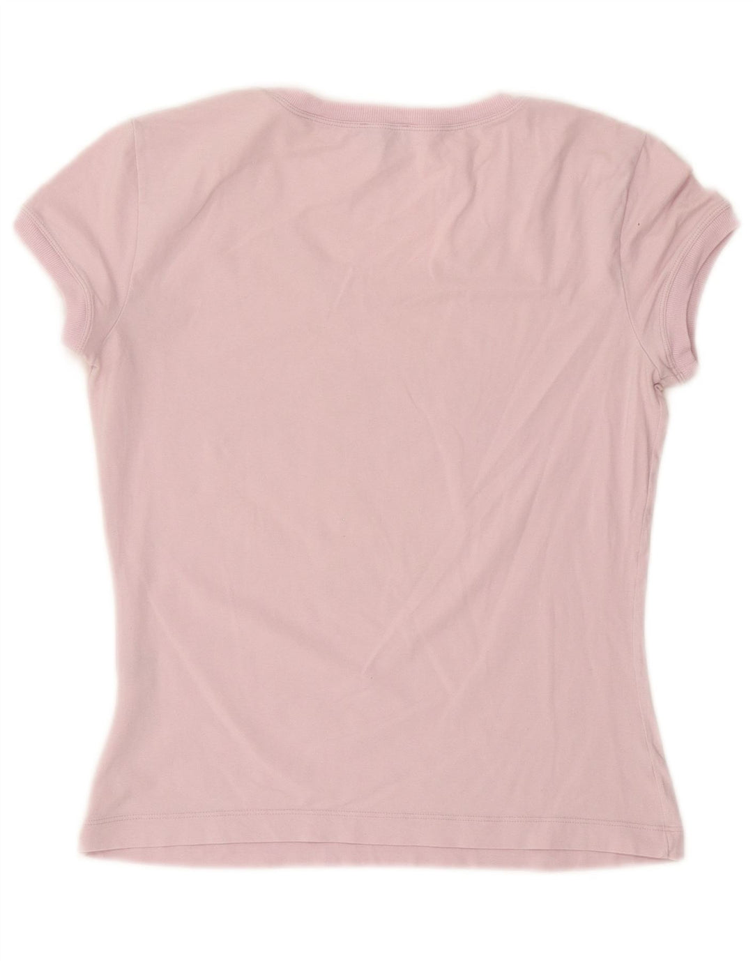 Armani Jeans Womens Graphic T-Shirt Top IT 42 Medium Pink Cotton