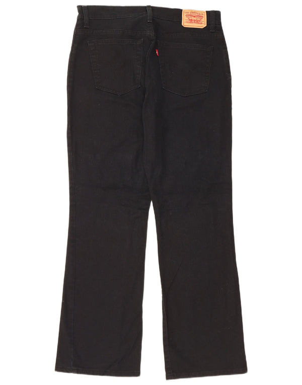 Levi's Womens 550 Relaxed Fit Bootcut Jeans US 12 Large W34 L32 Black