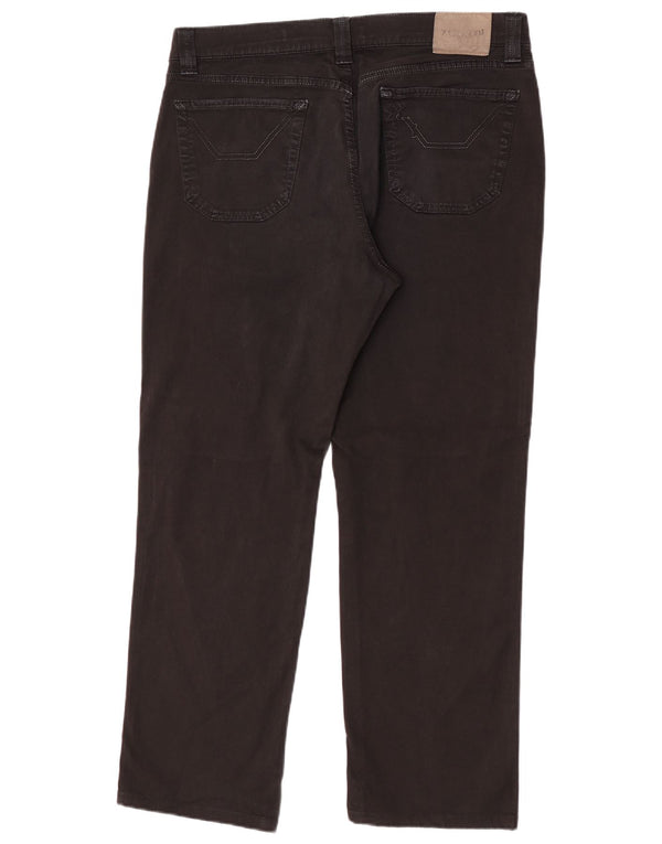 Jeckerson Mens Straight Jeans W38 L30 Black Cotton