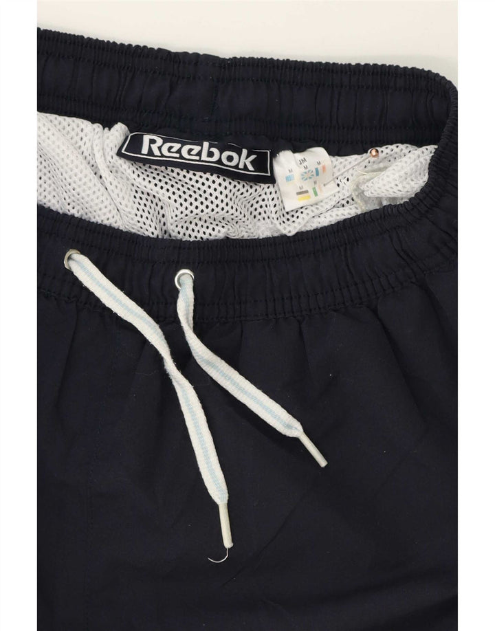 Reebok Mens Swimming Shorts Medium Navy Blue Polyester