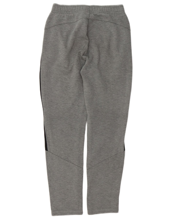 Puma Mens Tracksuit Trousers Small  Grey Colourblock Cotton