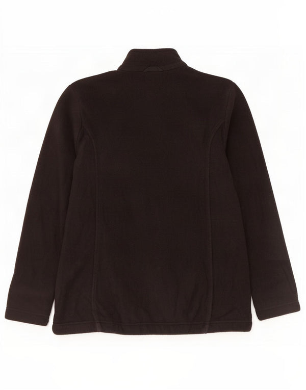 Jack Wolfskin Womens Fleece Jacket UK 12 Medium Black Polyester