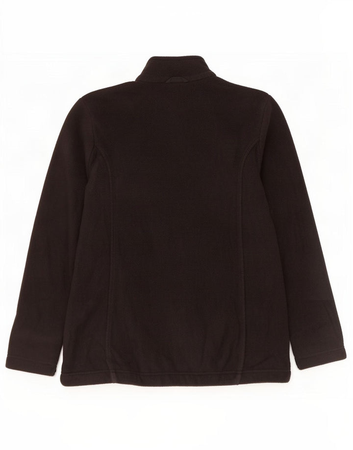 Jack Wolfskin Womens Fleece Jacket UK 12 Medium Black Polyester