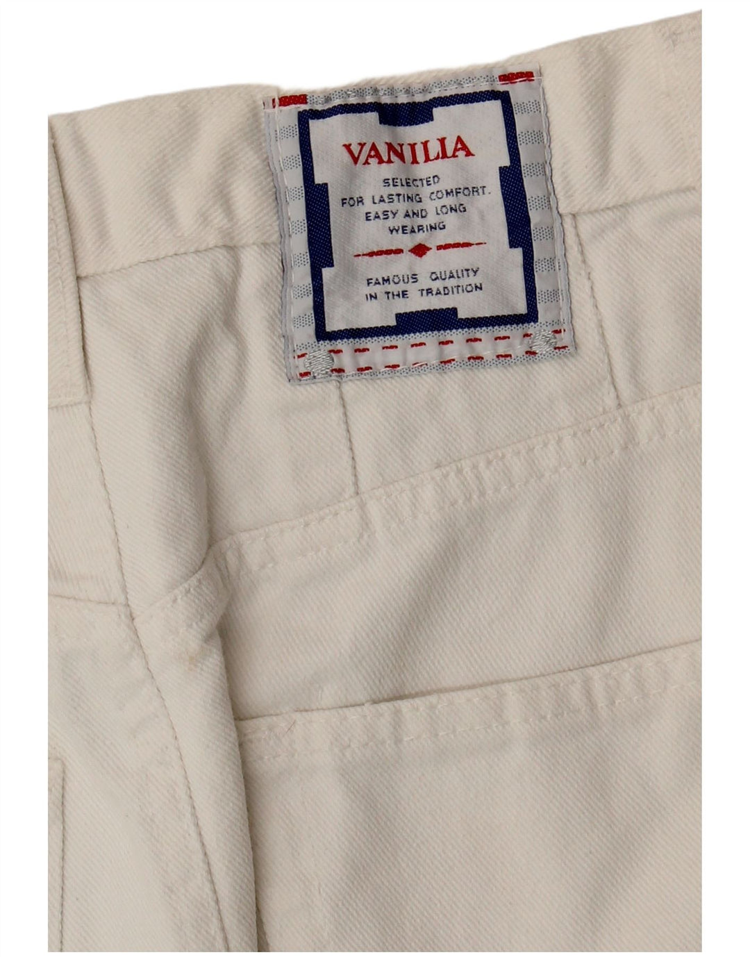 VANILIA Womens Denim Skirt W26 Small  White