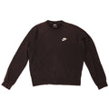 Nike Womens Oversized Sweatshirt Jumper UK 10 Small Black Cotton