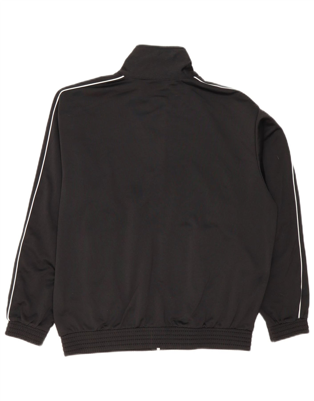 CHAMPION Mens Loose Fit Tracksuit Top Jacket Small Black Striped Polyester