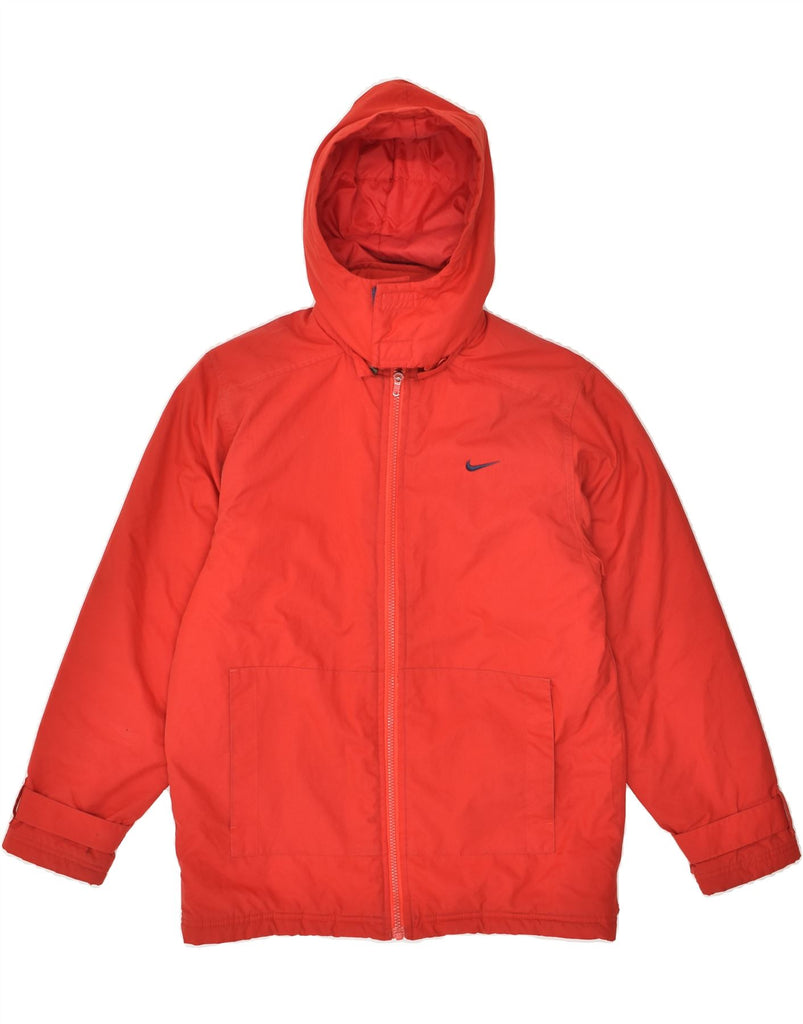 NIKE Boys Hooded Windbreaker Jacket 14-15 Years Large Red | Vintage Nike | Thrift | Second-Hand Nike | Used Clothing | Messina Hembry 