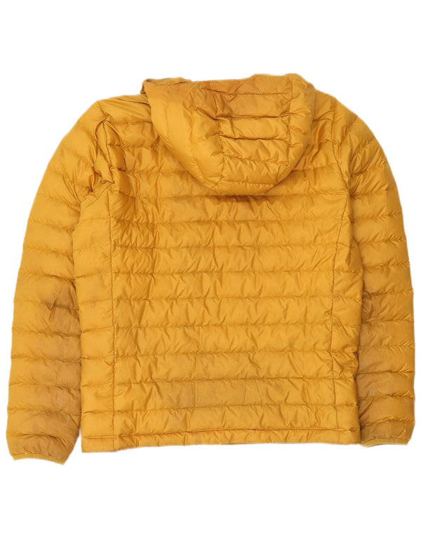 Patagonia Mens Hooded Padded Jacket UK 38 Medium Yellow Polyester