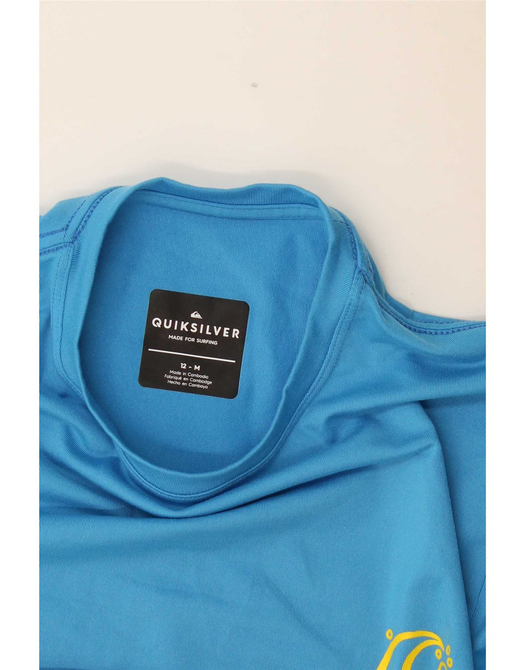 Quiksilver Boys T-Shirt Top 11-12 Years Medium Blue