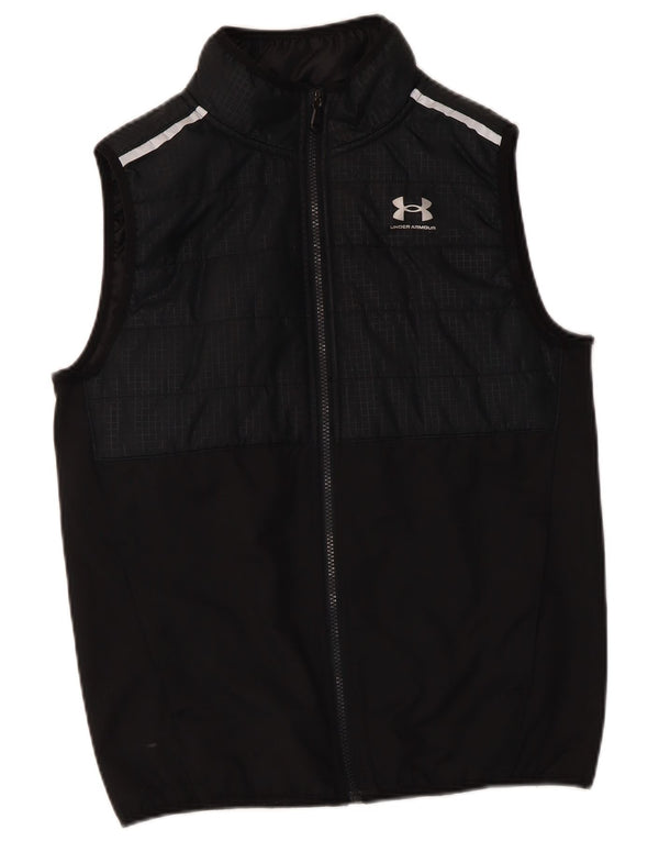 Under Armour Boys Sleeveless Tracksuit Top Jacket 12-13 Years Black