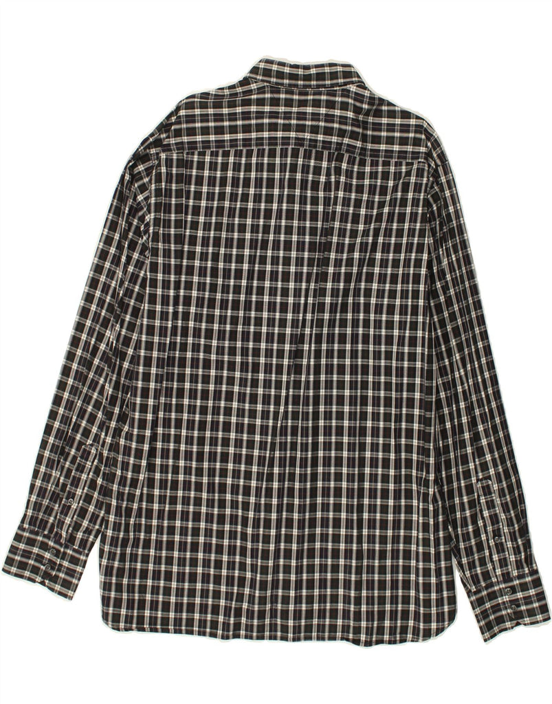 TOMMY HILFIGER Mens Shirt XL Black Check Cotton | Vintage Tommy Hilfiger | Thrift | Second-Hand Tommy Hilfiger | Used Clothing | Messina Hembry 