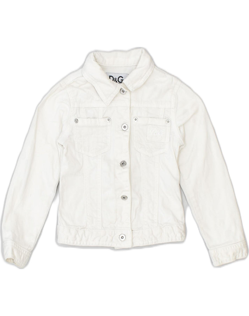 DOLCE & GABBANA Boys Military Jacket 2-3 Years White Cotton | Vintage Dolce & Gabbana | Thrift | Second-Hand Dolce & Gabbana | Used Clothing | Messina Hembry 