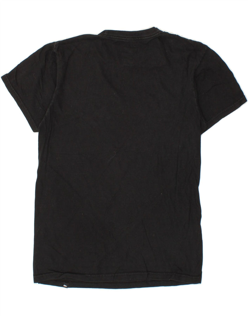 QUIKSILVER Womens Regular Fit Graphic T-Shirt Top UK 10 Small Black Cotton Vintage Quiksilver and Second-Hand Quiksilver from Messina Hembry 