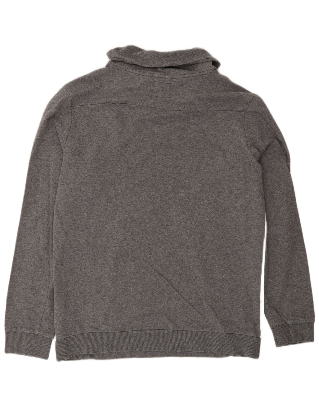 Guess Womens Sweatshirt Jumper IT 42 Medium Grey Colourblock Cotton