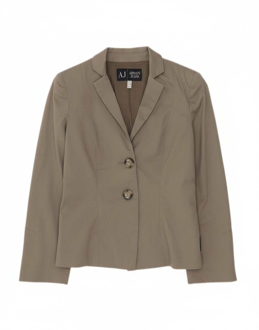 Armani Jeans Womens 2 Button Blazer Jacket EU 40 Medium Grey Cotton